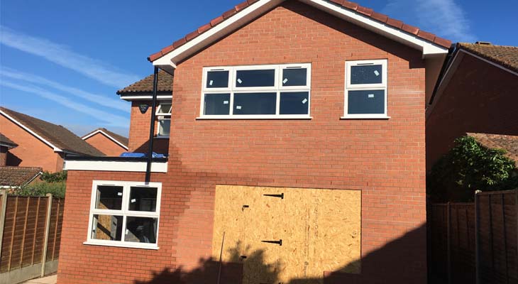 Double storey extension by our builders in Solihull